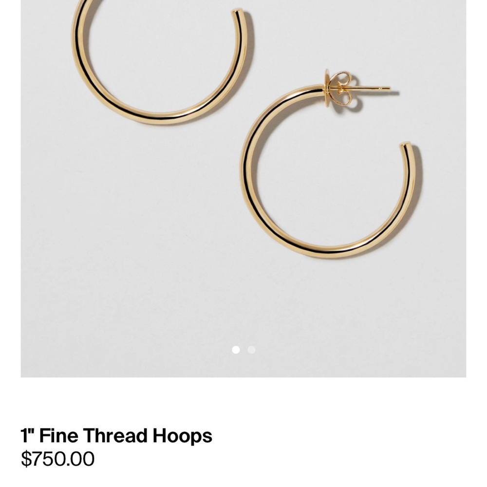 Jennifer Fisher 1.5" Thread Hoops